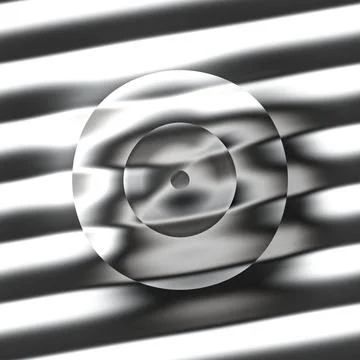 Refraction Ring over Bars Stock Illustration