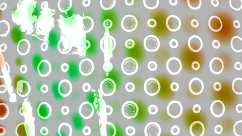 Refractions and Abstractions, Animated Grid of Floating Dots Stock Footage 304916207