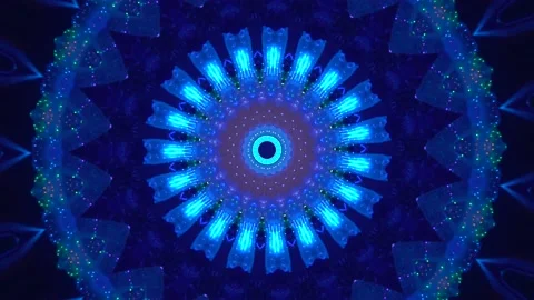 Refractions of perspective lights Stock Footage 205041764