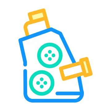 Refractometer lab equipment color icon vector illustration Illustrazione stock