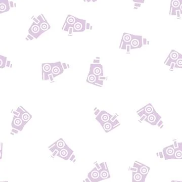 Refractometer lab equipment glyph vector seamless pattern Stock Illustration