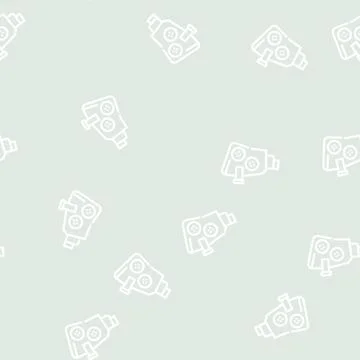 Refractometer lab equipment line vector seamless pattern Stock Illustration