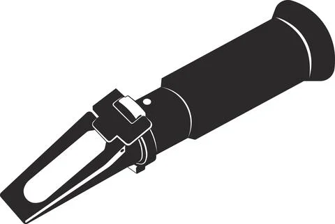 A refractometer for measuring the concentration of juices from plants. Stock-Illustration