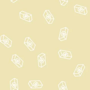 Refractory brick line vector seamless pattern Illustrazione stock