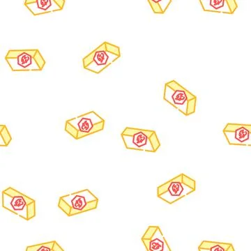 Refractory brick vector seamless pattern 스톡 일러스트