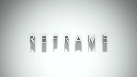 reframe 3D title animation with shadows ... | Stock Video | Pond5