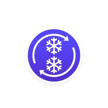 Refreezing icon with arrows, vector design Stock Illustration