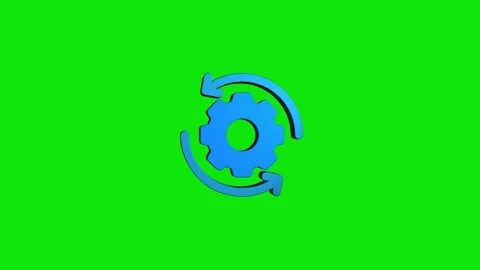 Refresh 3D rendering rotating gear mechanism wheel for teamwork success and.. 動画素材 313463684