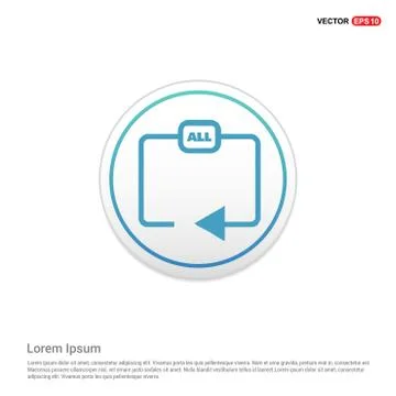 Refresh all  icon  - white circle button イラスト素材