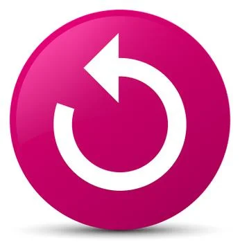 Refresh arrow icon pink round button Illustrazione stock
