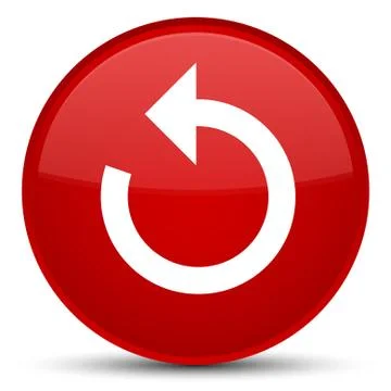 Refresh arrow icon special red round button Illustrazione stock