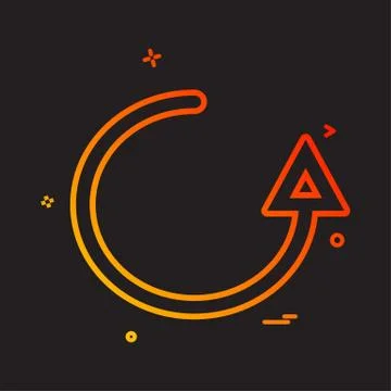 Refresh arrow icon vector design Stock Illustration