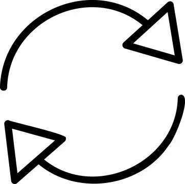 Refresh arrows circle for data synchronization Stock Illustration