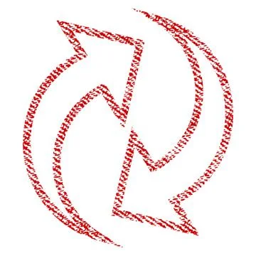 Refresh Arrows Fabric Textured Icon イラスト素材