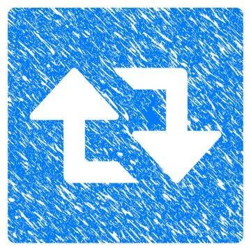 Refresh Arrows Grunge Icon Stock Illustration