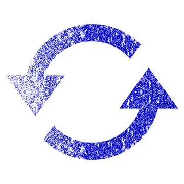 Refresh Arrows Grunge Textured Icon Illustrazione stock