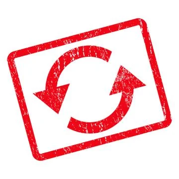 Refresh Arrows Icon Rubber Stamp Illustrazione stock
