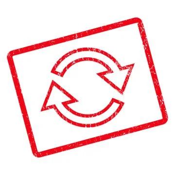 Refresh Arrows Icon Rubber Stamp Illustrazione stock
