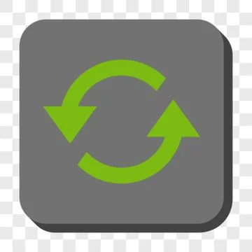 Refresh Arrows Rounded Square Button イラスト素材