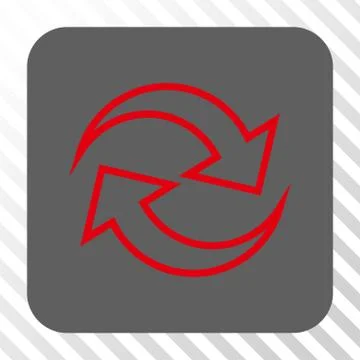 Refresh Arrows Rounded Square Button イラスト素材