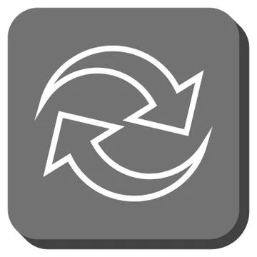 Refresh Arrows Rounded Square Vector Icon Stock Illustration
