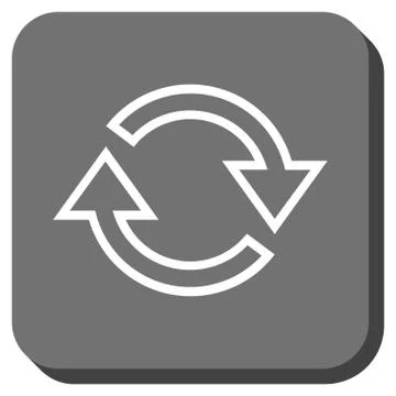 Refresh Arrows Rounded Square Vector Icon Stock Illustration