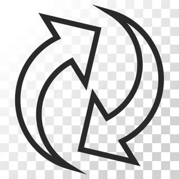 Refresh Arrows Vector Icon Illustrazione stock