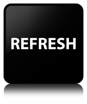 Refresh black square button Stock Illustration