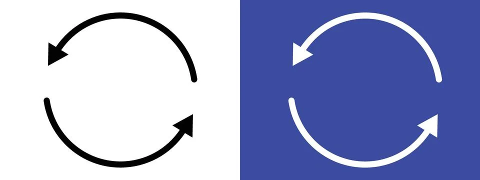 Refresh Button Icon Ideal for Website and Application Design Stock Illustration