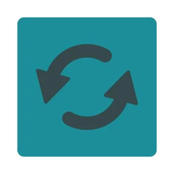 Refresh Ccw flat soft blue colors rounded button イラスト素材