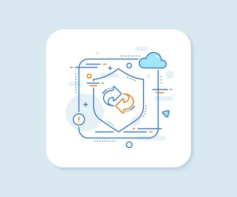 Refresh, change arrow line icon. Rotation Arrowhead. Vector 스톡 일러스트