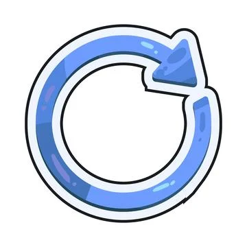 Refresh circle illustration Stock Illustration