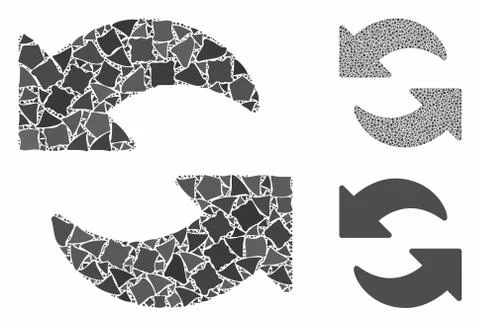Refresh Composition Icon of Bumpy Elements Illustrazione stock