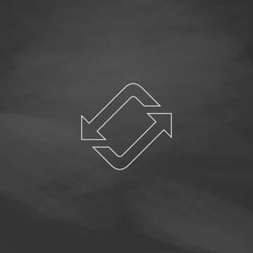 Refresh computer symbol Illustrazione stock