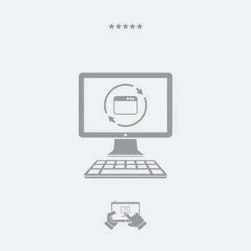 Refresh computer window icon イラスト素材