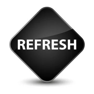 Refresh elegant black diamond button Stock Illustration