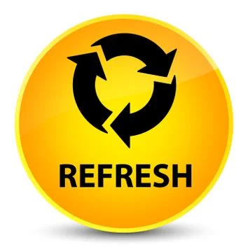 Refresh elegant yellow round button イラスト素材