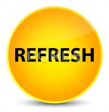 Refresh elegant yellow round button Иллюстрация