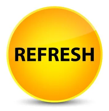 Refresh elegant yellow round button Stock Illustration