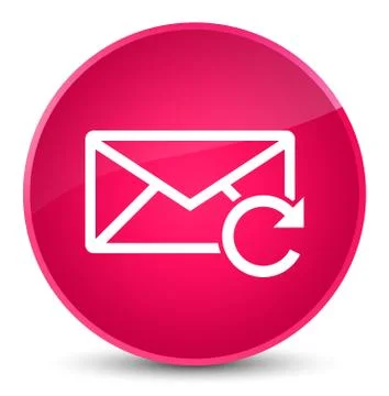 Refresh email icon elegant pink round button イラスト素材
