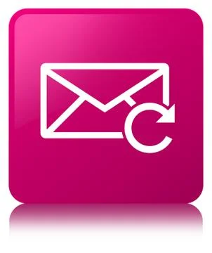 Refresh email icon pink square button イラスト素材