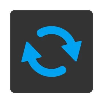Refresh flat blue and gray colors rounded button イラスト素材