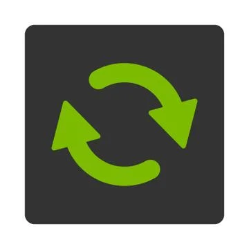 Refresh flat eco green and gray colors rounded button イラスト素材