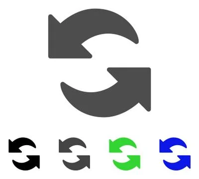 Refresh Flat Icon イラスト素材