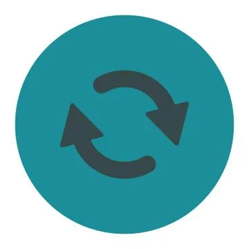 Refresh flat soft blue colors round button イラスト素材