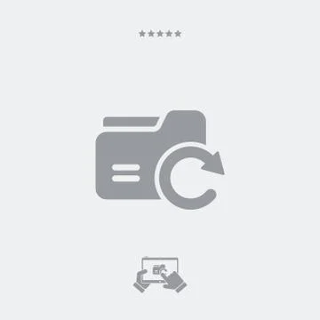 Refresh folder icon,refresh folder vector, refresh folder symbol, refresh fol イラスト素材