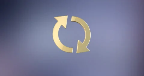 Refresh Gold 3d Icon 動画素材 67354989