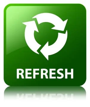 Refresh green square button イラスト素材