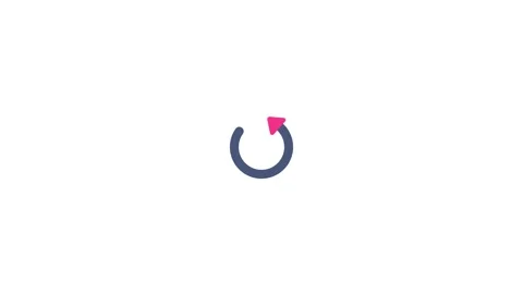 Refresh icon animation for video motion graphics Stock Footage 205199227