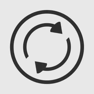 Refresh icon arrows Stock Illustration